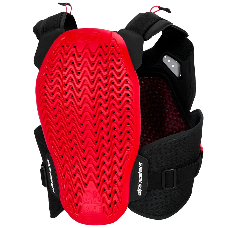 Alpinestars A-4 Plasma brystbeskytter sort-rød-hvid