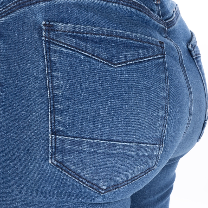Dame motorcykeljeans OXFORD SOFIA AA Slim lyseblå