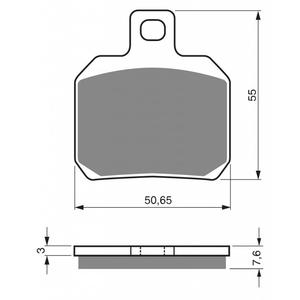 Brzdové destičky GOLDFREN S33 STREET REAR