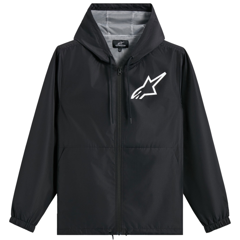 Jakke Alpinestars Speeder Chromium Vindjakke, Sort/Hvid