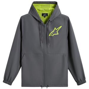 Jakke Alpinestars Speeder Chromium Windbreaker, Grå/Fluo Gul