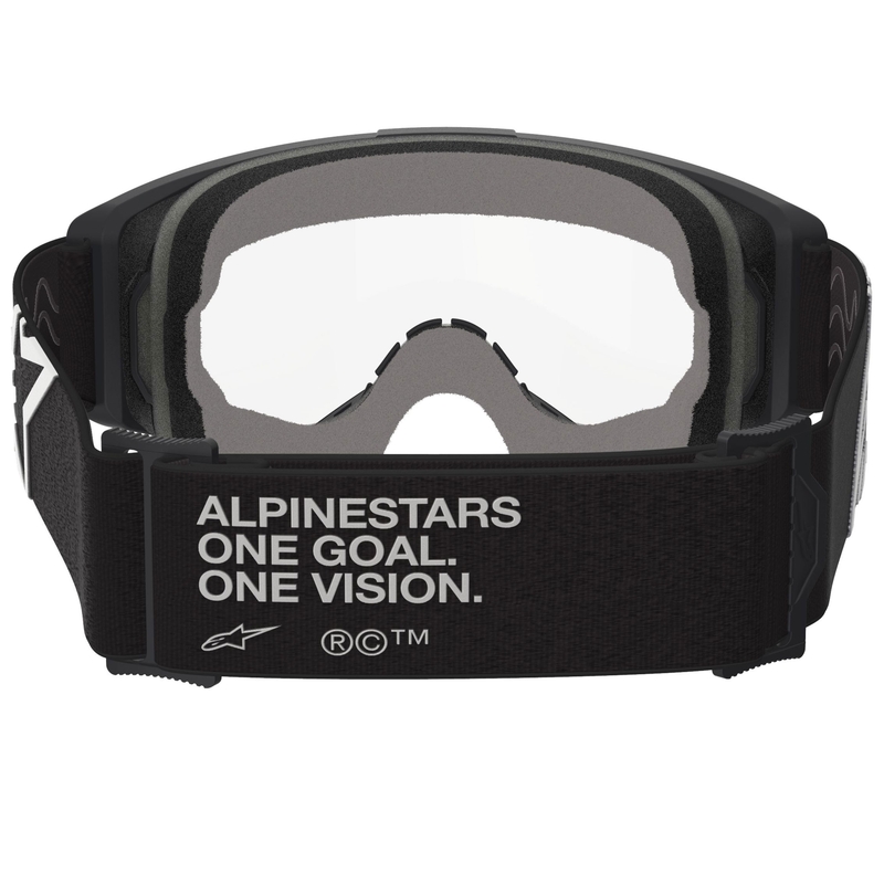 Alpinestars Vision OTG motocrossbriller sort-hvid med klar linse