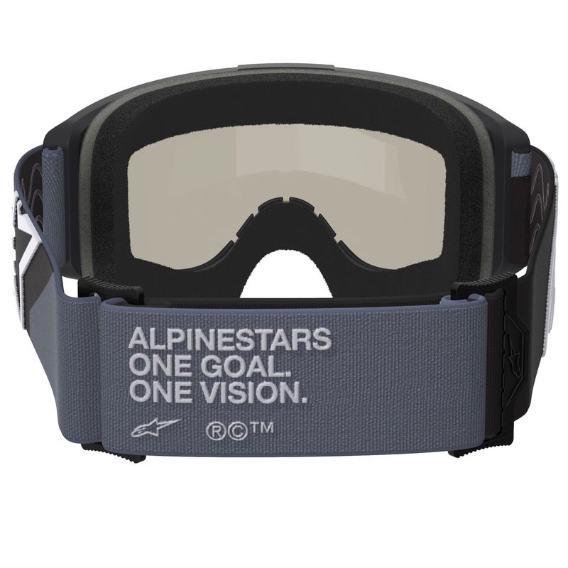 Alpinestars Vision Sand motocrossbriller sort-grå med mørk røgfarvet linse