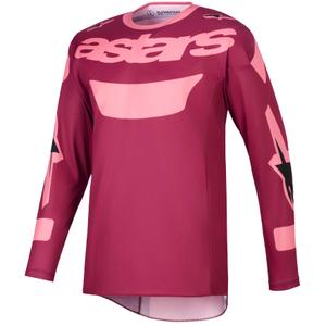 Alpinestars Racer Riway motocross trøje mørkerød-koral