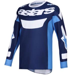 Alpinestars Racer Riway motocross trøje blå-lys blåhvid