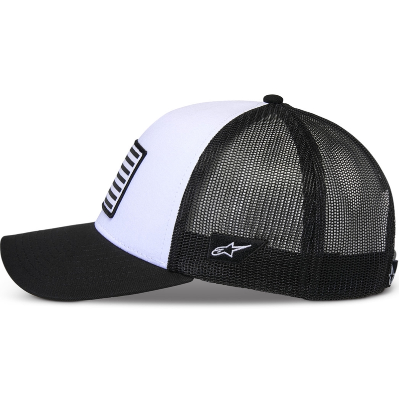 Alpinestars Flag Snap Hat hvid-sort