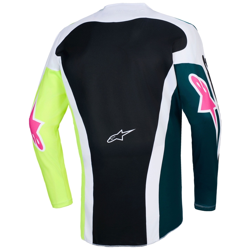 Alpinestars Racer Portl motocross trøje grøn-hvid-sort