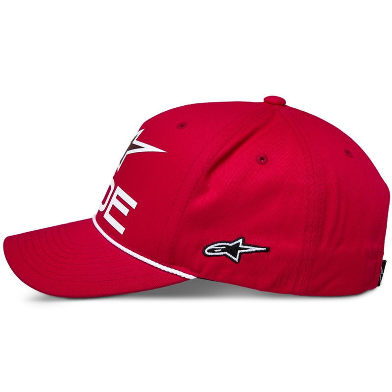 Alpinestars Ride Comp Snapback Kasket rød-hvid-sort