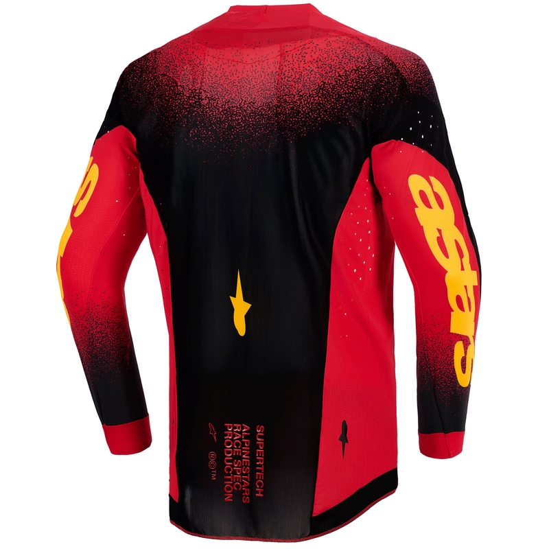 Alpinestars Supertech Scenz motocross trøje rød-sort-gul