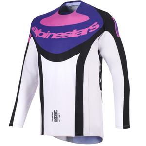 Alpinestars Techstar Knif motocrosstrøje sort-lysegrå-lilla