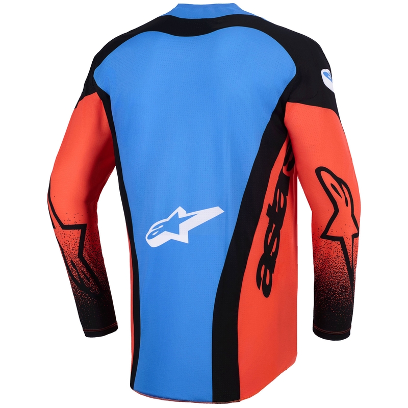 Alpinestars Techstar Knif motocross trøje orange-sort-blå