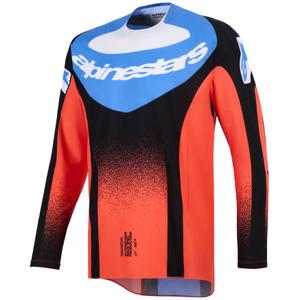 Alpinestars Techstar Knif motocross trøje orange-sort-blå