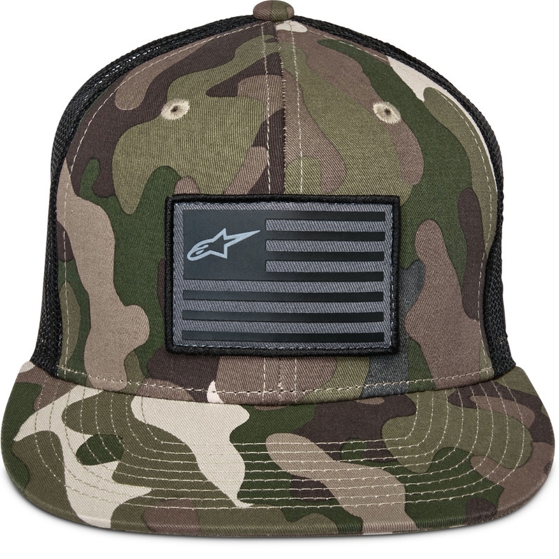 Alpinestars Flag Hue grøn camouflage-sort
