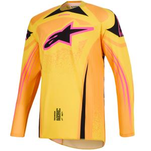 Alpinestars Techstar Nomur motocross trøje orange-gul-pink