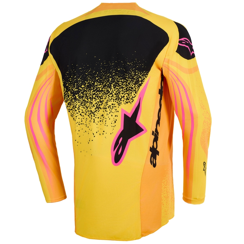 Alpinestars Techstar Nomur motocross trøje orange-gul-pink