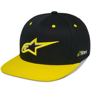 Alpinestars Thickness Snapback Kasket, sort-fluo gul