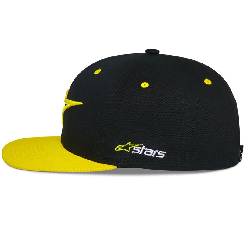 Alpinestars Thickness Snapback Kasket, sort-fluo gul