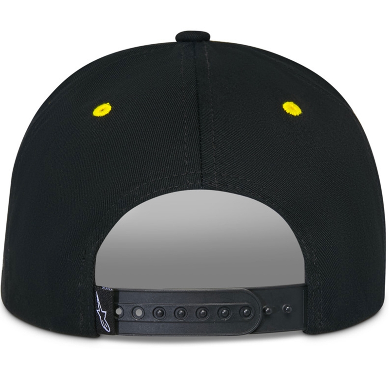 Alpinestars Thickness Snapback Kasket, sort-fluo gul