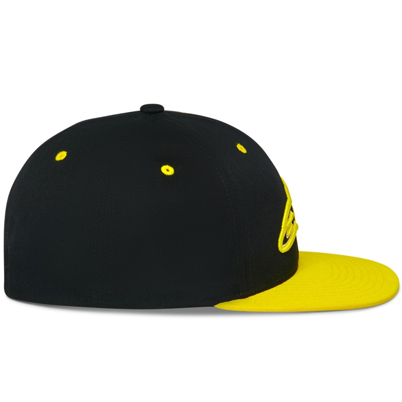 Alpinestars Thickness Snapback Kasket, sort-fluo gul