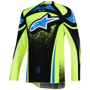 Alpinestars Techstar Nomur motocross trøje mørkeblå-fluo gul-blå