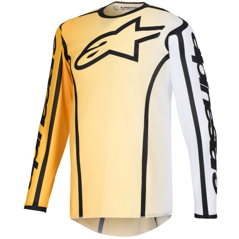 Alpinestars Fluid Apex motocross trøje gul-sort