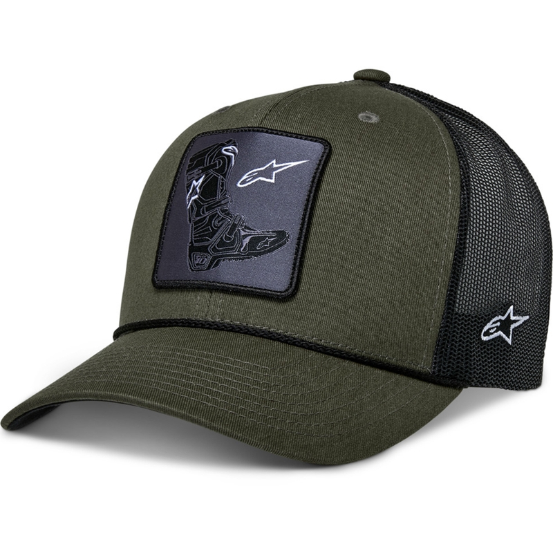 Alpinestars støvlet kasket grøn-sort