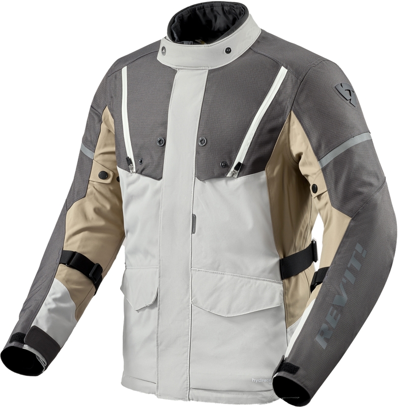 Revit Horizon 3 H2O motorcykeljakke grå-sand