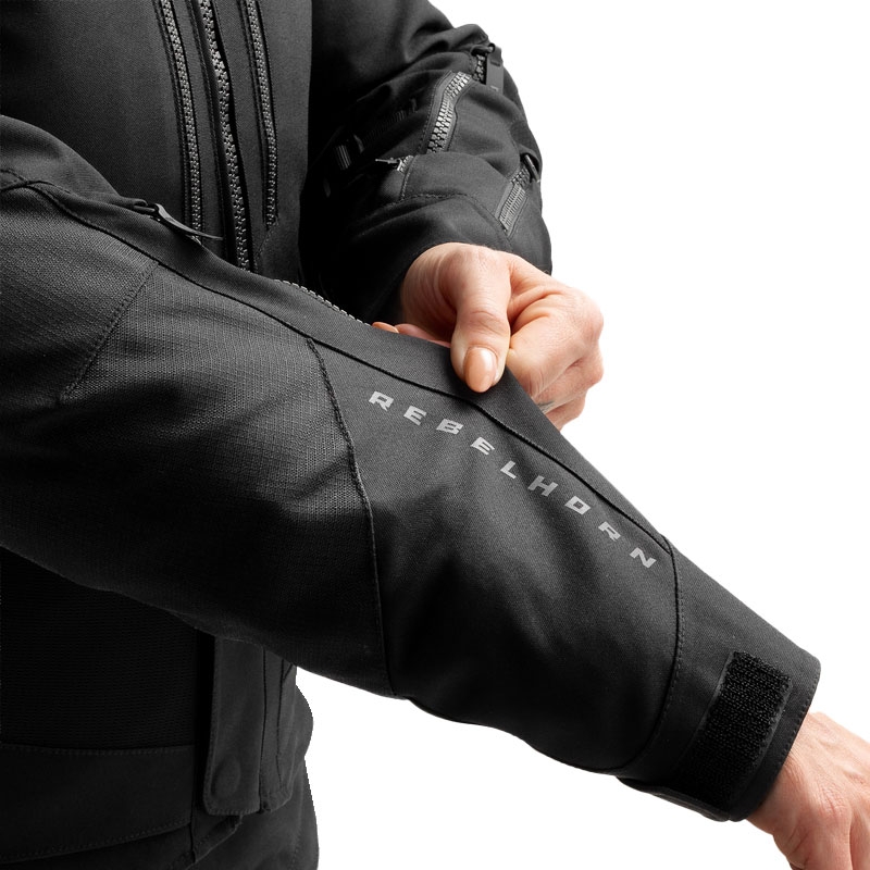 Dame motorcykeljakke Rebelhorn Hardy 3.0 sort