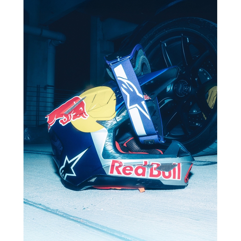 Alpinestars Supertech Vision Hunta96 XXV motocrossbriller lilla-hvid med spejl sølv plexiglas