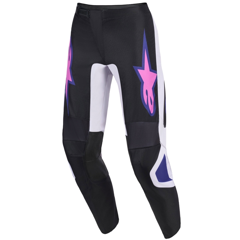 Alpinestars Fluid Grid motocrossbukser sort-lysegrå-lilla