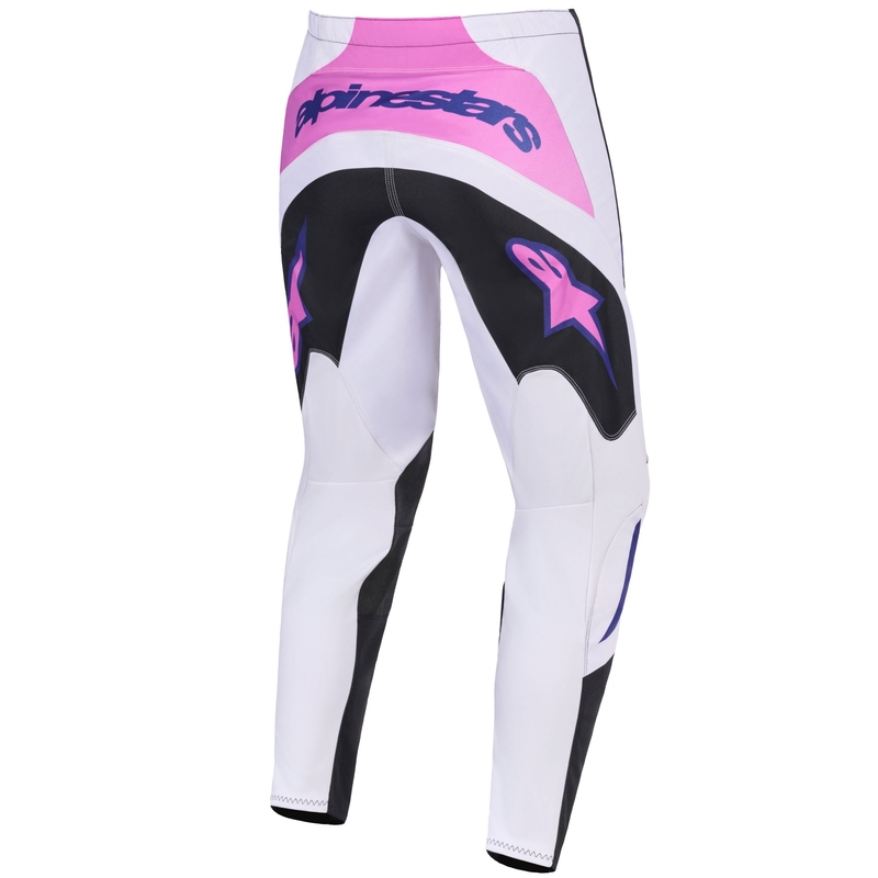 Alpinestars Fluid Grid motocrossbukser sort-lysegrå-lilla