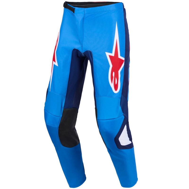 Alpinestars Fluid Grid motocrossbukser blå-rød-hvid