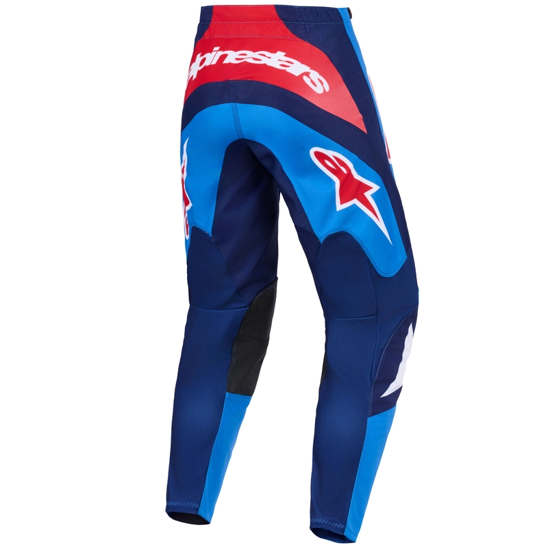 Alpinestars Fluid Grid motocrossbukser blå-rød-hvid