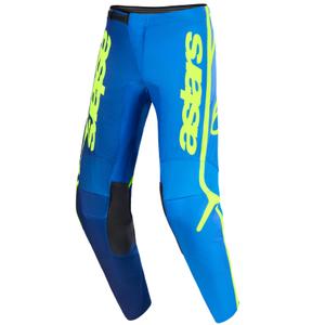 Alpinestars Fluid Apex motocrossbukser blå-fluo gul