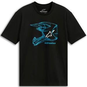 Alpinestars MX Hjelm CSF T-shirt sort-blå