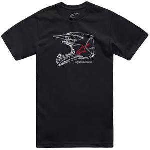 T-shirt Alpinestars MX-hjelm CSF sort