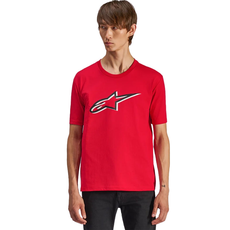T-shirt Alpinestars Ageless Shadow CSF rød