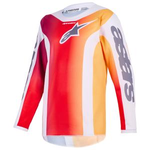 Alpinestars Fluid Portl børne motocross trøje rød-orange-lysegrå