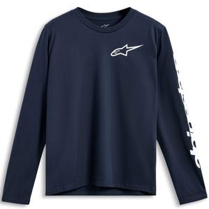 T-shirt Alpinestars Trackside CSF Langærmet, Blå
