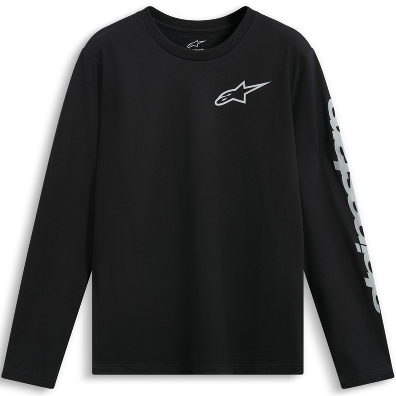 T-shirt Alpinestars Trackside CSF Langærmet, Sort
