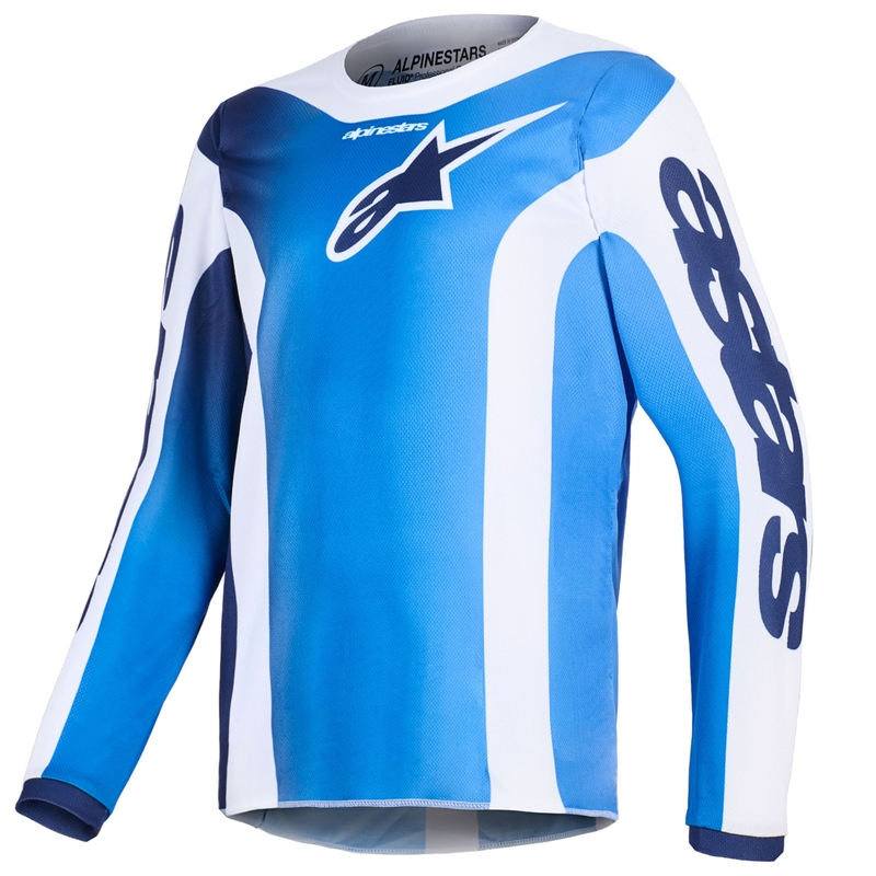 Crosstrøje Alpinestars Fluid Portl Børn, Blå/Hvid
