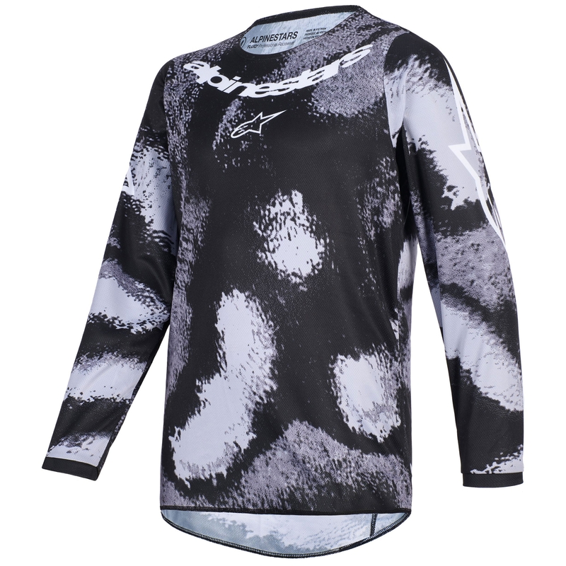 Alpinestars Fluid Lahnd Børne Motocross Trøje - Grå/Camo