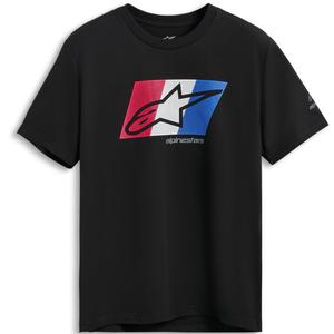 Alpinestars Global CSF T-shirt sort-rød-hvid-blå