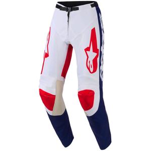 Alpinestars Racer Riway motocrossbukser hvid-blå-rød