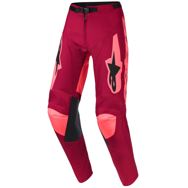 Alpinestars Racer Riway motocrossbukser mørkerød-koral