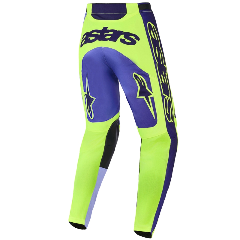 Alpinestars Racer Portl motocrossbukser lilla-fluo gul