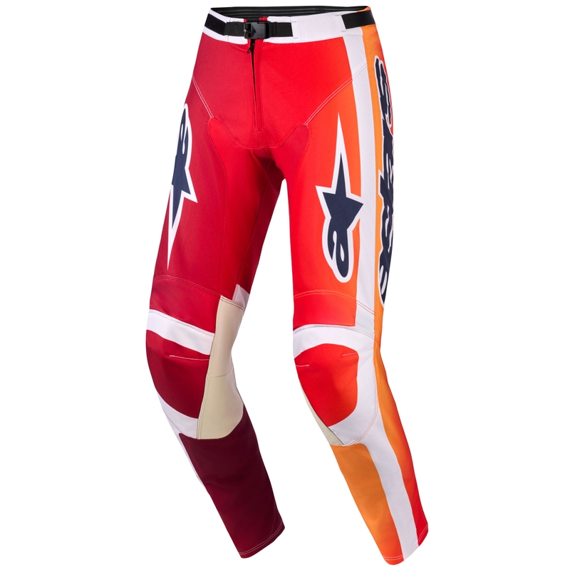 Alpinestars Racer Portl motocrossbukser rød-orange-lysegrå