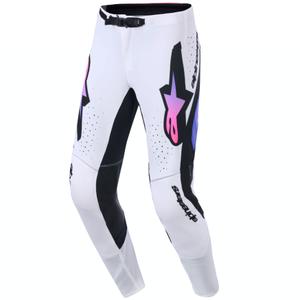Alpinestars Supertech Pro Vista motocrossbukser hvid-lilla-sort