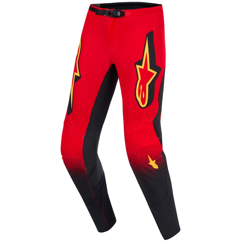Alpinestars Supertech Scenz motocrossbukser rød-sort-gul