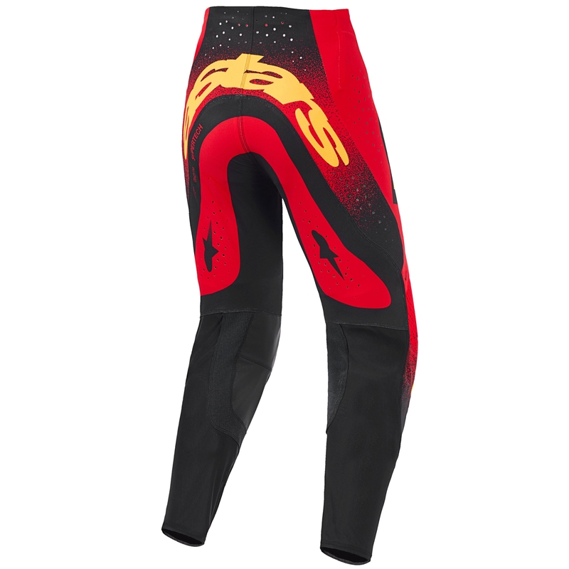 Alpinestars Supertech Scenz motocrossbukser rød-sort-gul